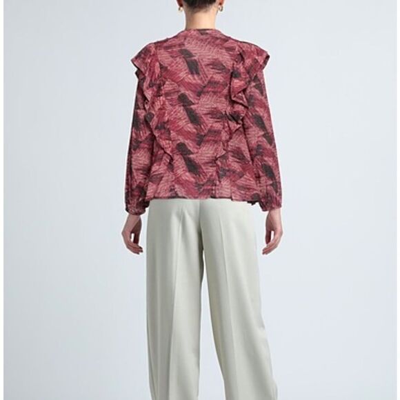 CHUFY Forever Patagonia Collection Eva Blouse Garnet Rose Women’s SIZE SMALL - Picture 2 of 12